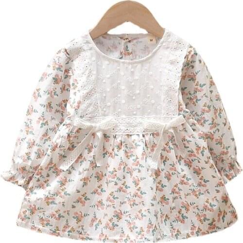 Newborn Long Sleeve Baby Girl Dresses Party Wedding Girl Dresses Infant Girl 1st Birthday Princess Baptism Dress Girls Clothes