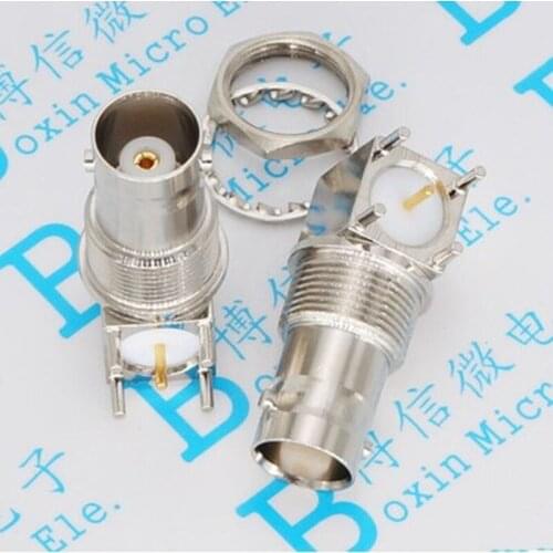 5pcs BNC-KWE BNC connector BNC Sockets video monitoring socket PCB elbow plank 90 Degress