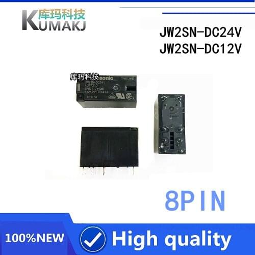 1PCS New Power Relay New Power Relay JW2SN-DC24V JW2SN-DC12V JW2SN DC12V 5A/250VAC 12V 24V 8PIN