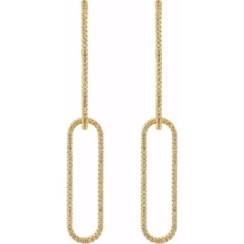 Luxurious and luxurious style of luxurious zircon earrings, for women/girls wedding made of high quality jewelry.ER-223