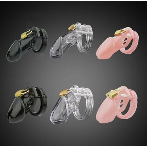 Silicone Male Penis Chastity Device Chastity Cage Lock Flirting Sex Toys for man SM Prop lightweight hypoallergenic and durable