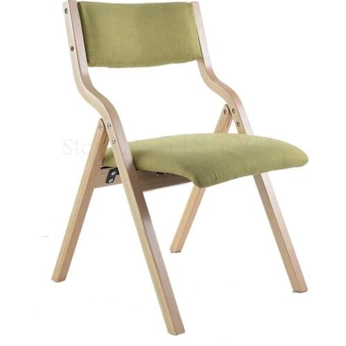 Solid Wood Folding Chair Simple Office Chair Desk Chair Home Dining Chair Recliner Leisure Chair Mahjong Chair Computer