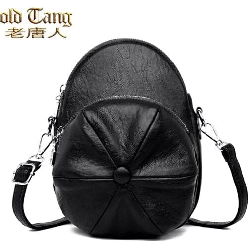 OLD TANG High Quality Fashion Shoulder Crossbody Bags For Women 2020 Large Capacity Concise Messenger Bag Zipper Hat Shaped Bag