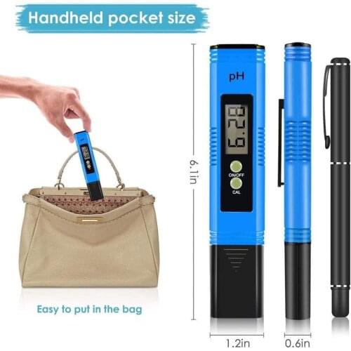 High Accuracy Water Quality Tester Digital LCD PH Meter Pen Of Water Quality Purity Tester Automatic Calibration Accuracy 0.01