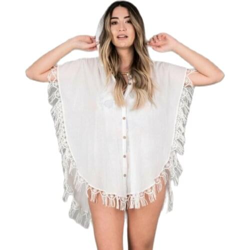 Women 2021 Summer Beach Casual Ponchos Kimono Beach ponchos poncho mujer Cover Up Wrap Beachwear пончо женское накидка женская