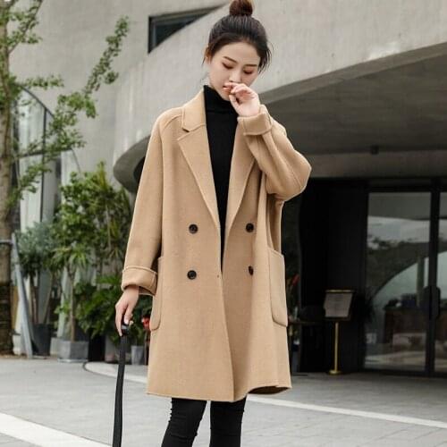 Winter Coat Women Wool Coats for Women Korean Style Woman Jacket Elegant Ladies Coats and Jackets Manteau Hiver Femme WPY1470