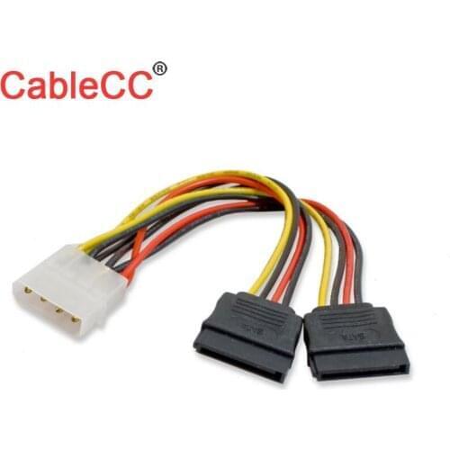 Zihan IDE to Dual SATA II 15P Y Splitter 10cm Hard Disk Power Supply Extension Cable