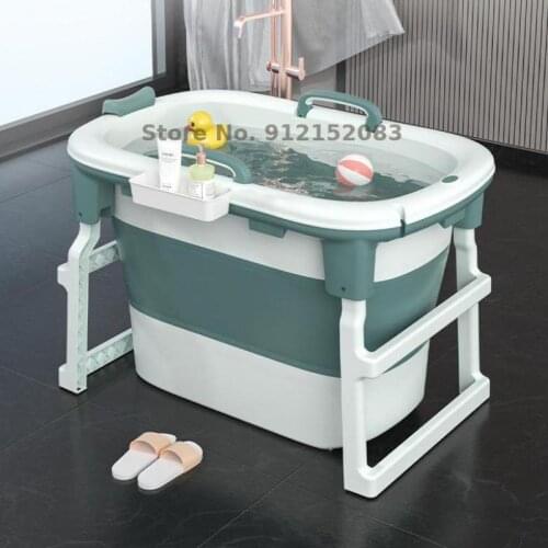 Winter Bath Bucket Adult Height Folding Bath Bucket Adult Household Bath Full Body Bathtub Massage Lady Bath Bucket