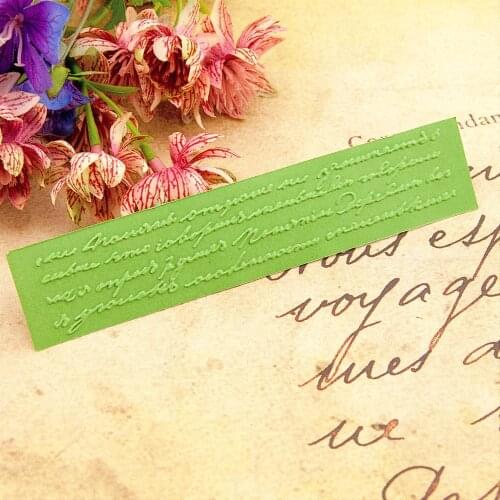 15*3CM plastic Long letters template craft card making paper card album wedding decoration clip Embossing folders