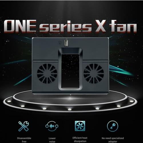 2 Fans Console Cooler USB Powered Game Console Cooling Fan for XBOX Series X Host Side Mount Vertical Cooler Radiator Heat Sink