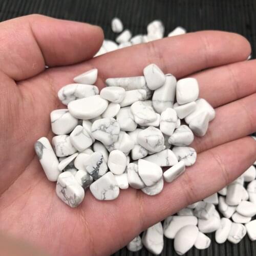 200g Natural Gravel Crystal White Howlite Home Decor Decoration Irregularly Aquarium Healing Energy Rock Mineral