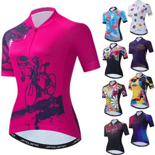 2021 Summer Cycling Jersey Women Pro Team Bicycle Cycling Clothing Maillot Ciclismo Anti-UV mtb Bike Jersey Tops Cycling Shirt