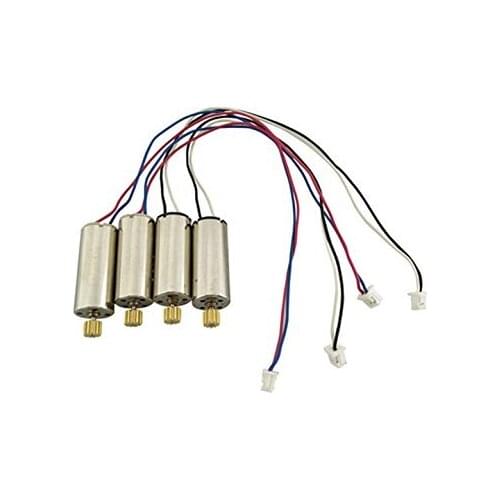4 Pcs Upgraded Motors for WLtoys V636 V626 Drone Replacement Spare Parts CCW and CW with Metal Gear RC QuadCopter Toy