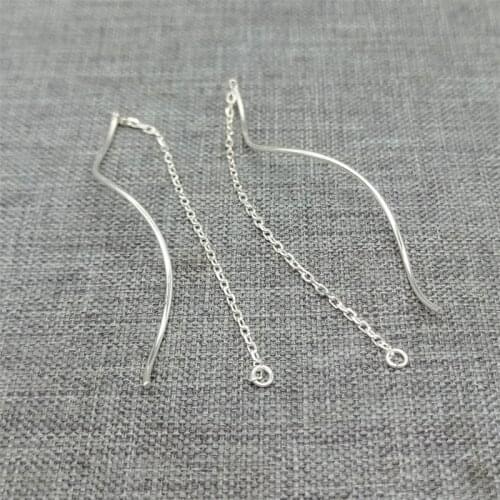5 pairs of 925 Sterling Silver Earring Threaders Ear Wires