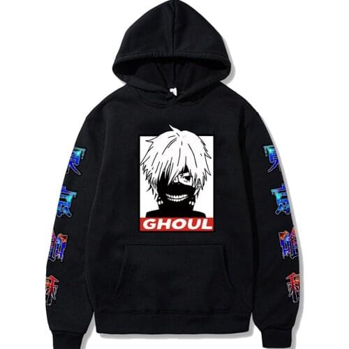 Anime Tokyo ghoul Cosplay Hoodies Hip Hop Streetwear Pullover Homme