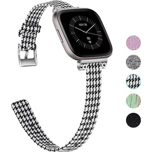 Quick Release Wristband for Fitbit versa 2 strap Slim Fabric girl Women bracelet for fitbit Versa Lite versa2 bands cinturino