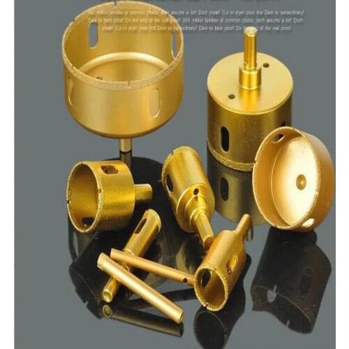 Free shipping of 1PCS 60-100mm brazed dry drilling angel grinder diamond marble hole saw M10 for marble/concrete tile drilling