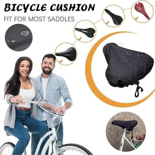 30# Bicycle Saddle Cover Waterproof Bike Seat Rain Cover Drawstring Rain Dust Resistant Bicycle Seat Breathable Bicycle Saddle
