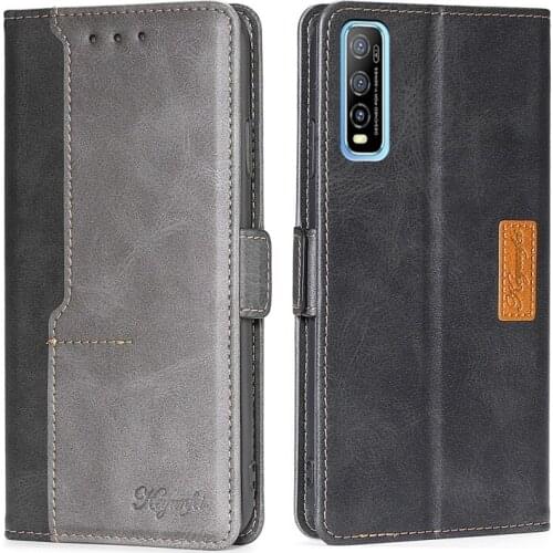 For VIVO Y70S Case Luxury Leather Flip Case for VIVO Y70S Silicone Back Cover for VIVO IQOO U1 Y51S Case Card Slots Magnet Cover