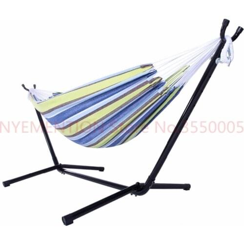 Polyester Outdoor Portable Hammock Set with Stand Dropshipping 1pcs
