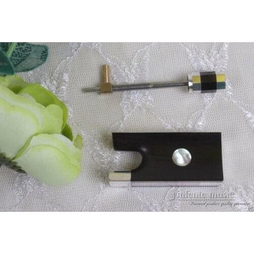 4/4 Violin Bow Frog Eye Inlay Sterling silver parts High quality Bow Parts & accessories