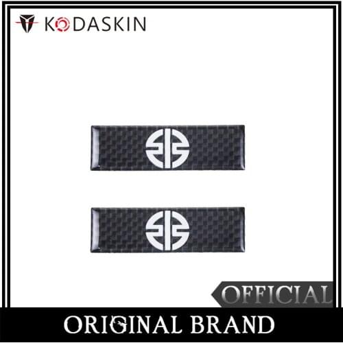 KODASKIN Motorcycle 3D Carbon Timing Belt Cover Front and Rear Round Decal for H2 h2r