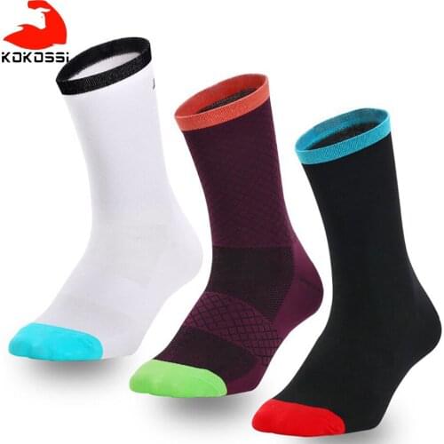 KoKossi Multicolor Bicycle Socks Men Women Sports Socks Outdoor Running Camping Socks Comfortable Soft Skin-friendly Socks