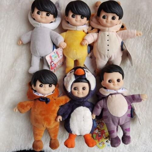 20cm Cute babies dolls Big Head IXDOLLS Doll With Clothes Calm sleep doll Toy Cute animal plush Fashion Boy Girl BIG EYES Dolls