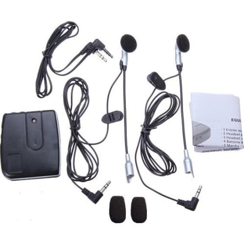 Motorcycle Helmet Front And Rear Walkie talkie Motor Intercommunication Earphone Microphone