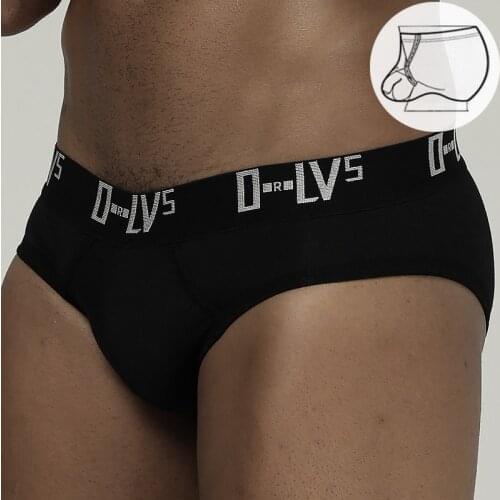 ORLVS Brand Sexy Underwear Men Briefs Cotton Breathable Male Panties Cueca Tanga Comfortable Underpants Slip Homme U Pouch