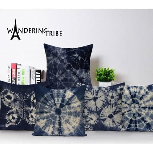Art Nouveau Cushion Covers Abstract Circle Stripe Pillows Case Butterfly Cushions Decoration Sofa Bed Boho Linen Kissen Cover