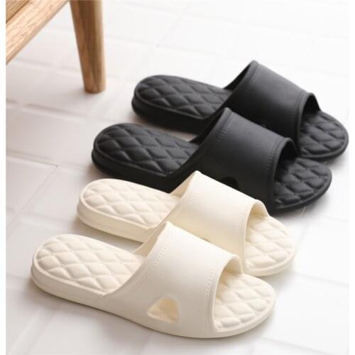 Tasteless Eva Anti-Slip Male Ms. Bathroom Home Soft Home Indoor Shower Sandals Wear Light Slippers Men Massage Slippers