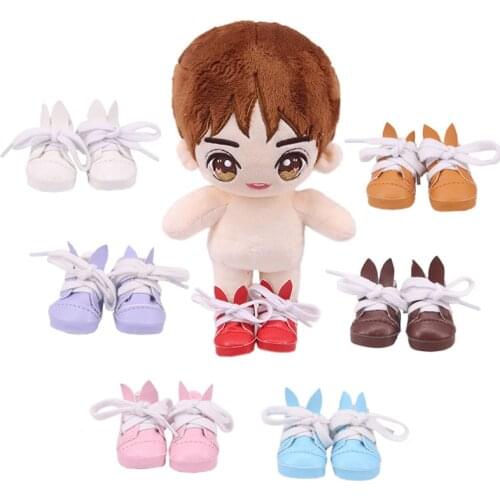 5 Cm Shoes For Dolls Leather Shoes Boots Multicolor Accessories Fit 14.5 Inch American Wellie Wishers Doll，EXO Doll DIY Gift