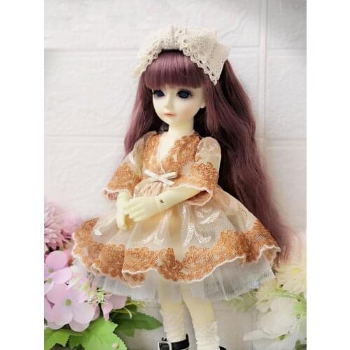 Doll clothes,1/6 doll dress +headdress for 1/6 BJD,Nice doll accessories, Only doll dress