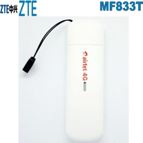 Original Unlocked ZTE MF833T 4G LTE-FDD Cat4 USB Stick Hotspot 4G 150Mbps mifi modem dongle network router pk e8372 e3372