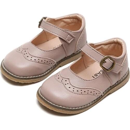Autumn Fall Spring Fashion Baby Kids Girls Shoes Children Casual All-Match PU Soft Bottom Non-Slip Princess Footwear