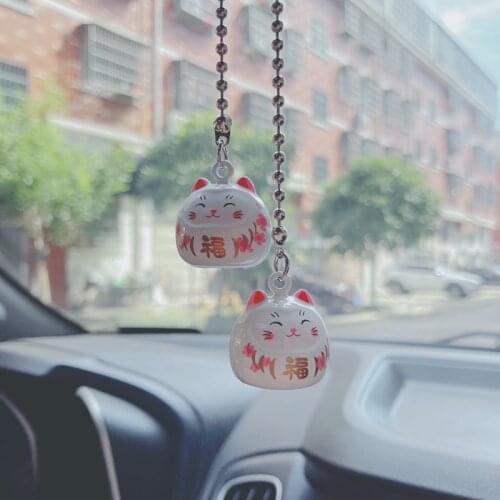 Japanese Wind Chimes Kitty Wind Bells Japanese Style Pendant Hanging Car Necklace Garden Decoration Romantic Gift