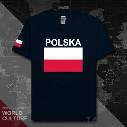Poland mens t shirts Polish Pole 2017 jerseys hip hop nation cotton t-shirt fitness clothing tops tees country POLSKA POLAK flag
