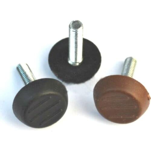 Adjustable chair furniture leg bottom ceramic tile plastic cushion floor black protective nailfor Furniture Table Machine Leg