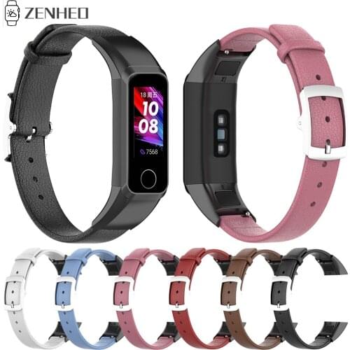 Genuine Leathe Wrist Strap For Huawei Band 4 Bracelet Replacement Watchband for Huawei Honor 5i Smart Watch Band