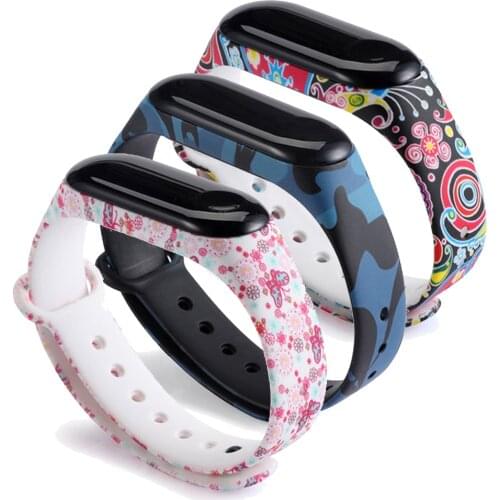 Camouflage Colorful Strap For Xiaomi Mi Band 6 Wristband Mi band 5 Strap Bracelet Replacement Band Accessories For Mi band 4 3