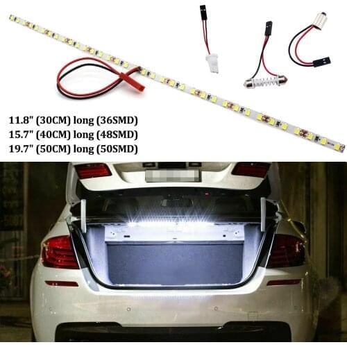 BMTxms Super Bright HID T10 LED Strip Light W5W LED For Car Trunk Cargo Area or Interior Illumination 3000K 4000K 6000K DIY