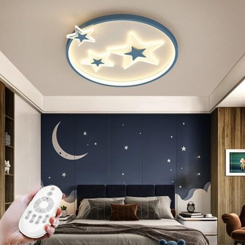 LED Ceiling Lamp Dimmable Chandelier Modern 25W Childrens Room Decoration Light with Remote Control Kitchen Office Balcony