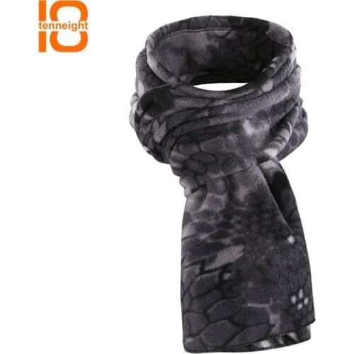 TENNEIGHT Tactical Military Camouflage scarf men Winter Thermal Warm Outdoor Camping Hiking Scarves Female Cycling Hunting Scarf