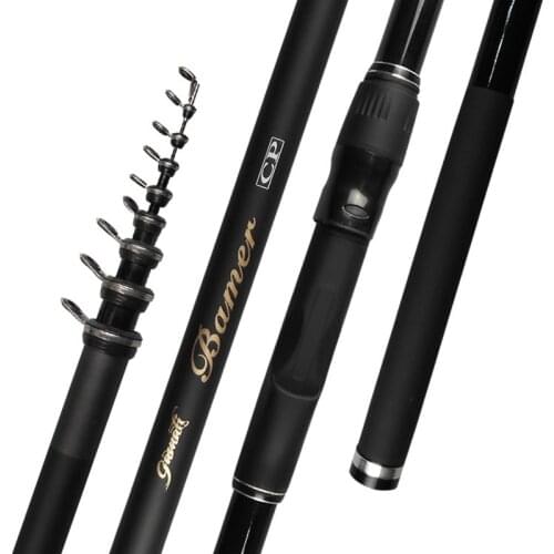 Rock Fishing Rod 3.6-6.3M High carbon Super hard 5-8 sections Telescopic Fishing Rod Fly Fishing for carp fishing B073