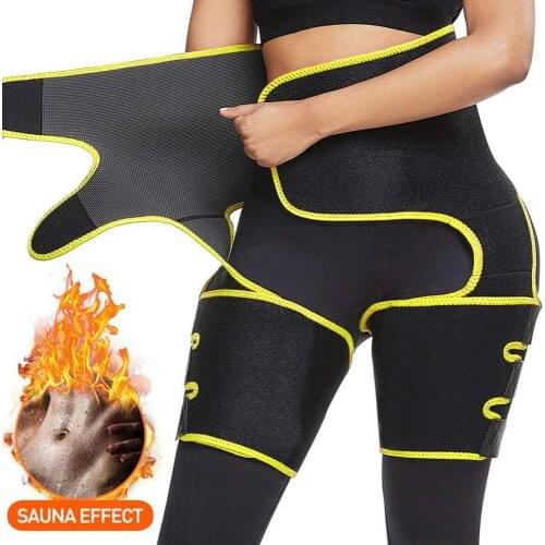 Slim Thigh Trimmer Leg Shapers Slender Slimming Belt Neoprene Sweat Shapewear Toned Muscles Band Thigh Slimmer Wrap 2020