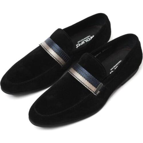 New summer Nubuck Leather Breathable MenS Shoes slip on fashion genuine leather shoes for men flats Loafers Casual Shoes