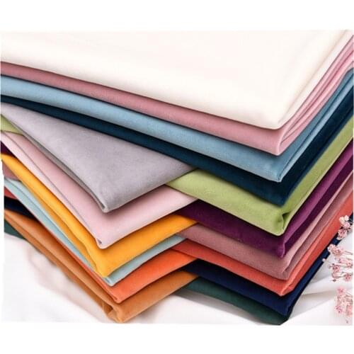 Thicken Gold silk Velvet fabric flannel short plush toy Cloth Sewing DIY for curtain pillow sofa table cover clothing