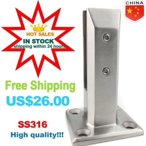 YL Free Shipping SS316 High Quality Frameless Glass Railing Pool Fence Stainless Spigot