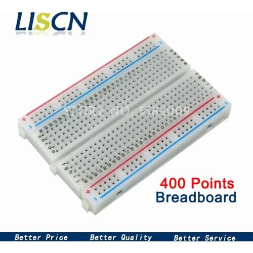 1PCS 400 Points Solderless Bread Board Breadboard PCB Test Board 400 hole 8.5*5.5cm Combined splicing experimental plate